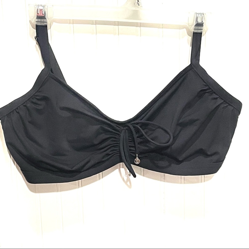 Lands End | Underwire Bra Style Bikini Top Black